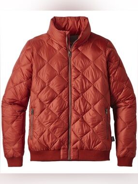 Patagonia Worn Wear Women’s Small Prow Bomber Jacket Quilted Down Roots Red 2017